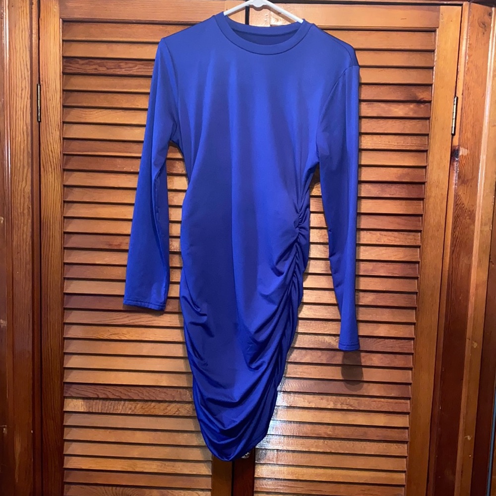 Royal blue pretty party dress